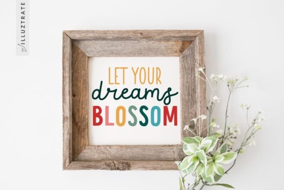 Bloom SVG Cut File Flower Quote