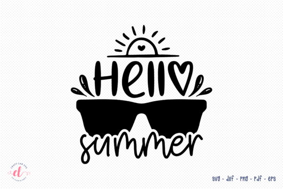 Hello Summer SVG, DXF, PNG, EPS, PDF Review