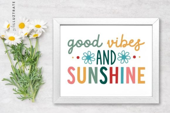 Summer SVG Cut File Floral Quote